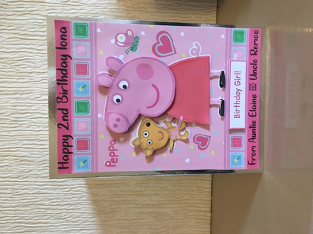 Peppa Pig A5 Decoupage by Carole McGregor
