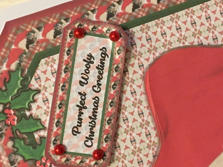 JJ PETS LOVE CHRISTMAS TOO SLEEPY CAT AND DOG 8X8 by Carole McGregor
