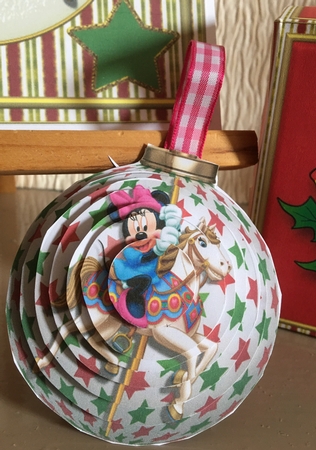 3D Bauble Card And Gift Box Carousel Ride by Carole McGregor