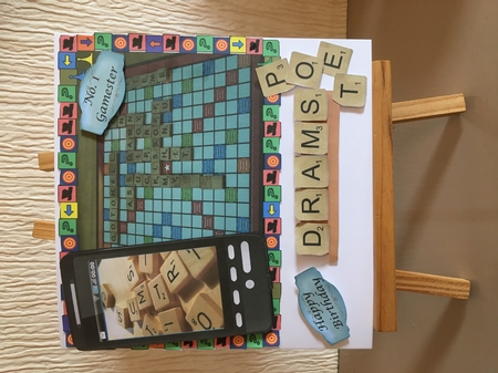 Scrabble Phone Card by Carole McGregor