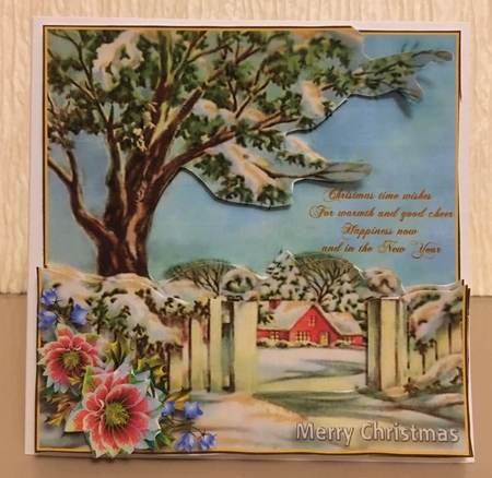 Layered Christmas - Red House by Carole McGregor