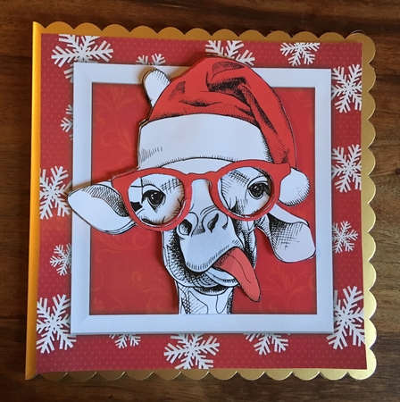 Gorgeous White Funny Giraffe  8x8 Mini Kit by Carole McGregor