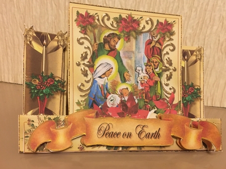 Nativity Gold Stepper Card Kit-3 by Carole McGregor