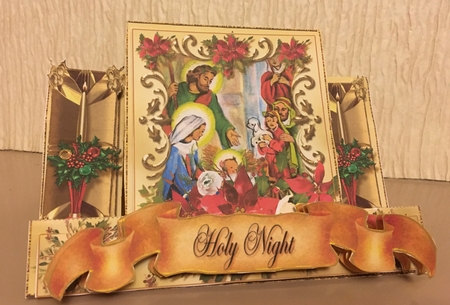 Nativity Gold Stepper Card Kit-3 by Carole McGregor