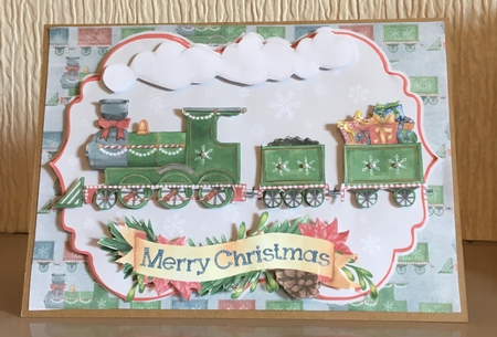Festive Frolics Christmas Train by Carole McGregor