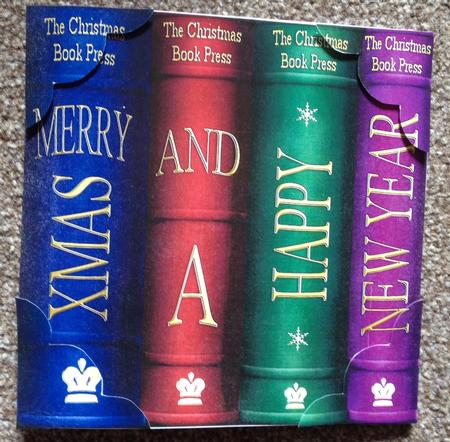 8 x 8 Merry Christmas Books Scalloped Corner Topper by Carole McGregor
