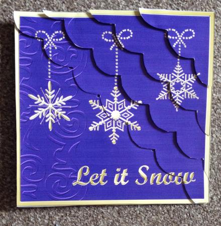 8 x 8 Xmas Snowflakes Kit with Scalloped Corners by Carole McGregor