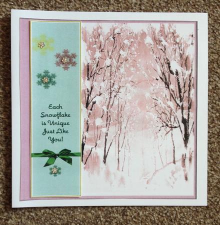 Each Snowflake is Unique - Just Like You 8x8 by Carole McGregor