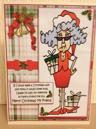 Stella Says Merry Christmas My Friend Quick Card by Carole McGregor