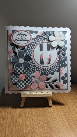 Pink Chic! Quick card #1 by Carole Vater