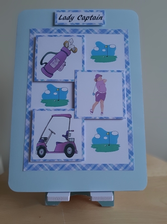 Three Squares - Ladies Golf by Caroline Curran