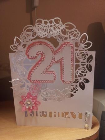 Scalloped Layered 21st Round by Caroline Durnell