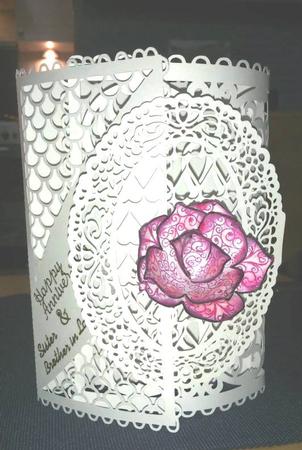 Fancy Buckle Fold Card by Caroline Durnell