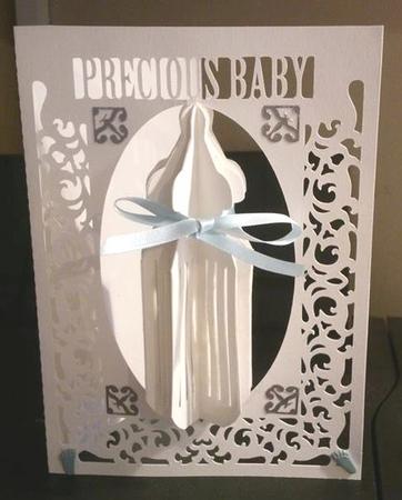3D Baby's Bottle & Card Set by Caroline Durnell