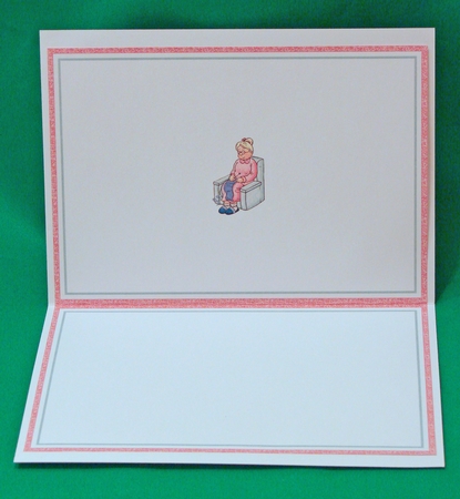 KNITTING FOREVER HOUSEWORK WHENEVER Humorous A5 Decoupage Kit by Carolyn Norris
