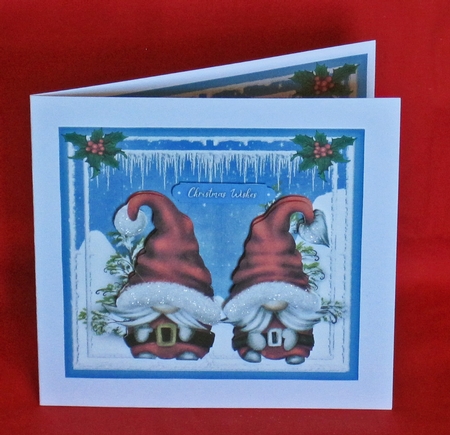 7x7 Mini Kit, Double Trouble Christmas Gnomes by Carolyn Norris
