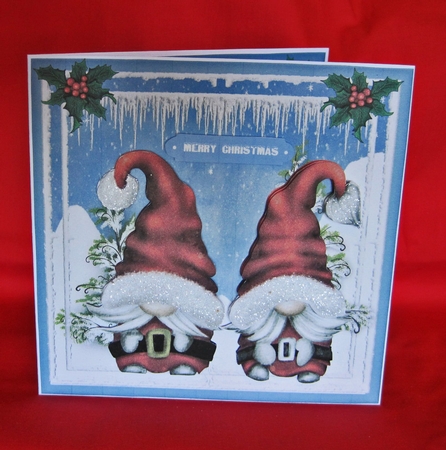 7x7 Mini Kit, Double Trouble Christmas Gnomes by Carolyn Norris