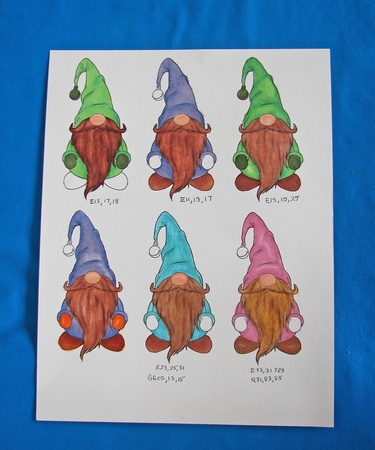 Alfred the Christmas Gnome Digital Stamp by Carolyn Norris