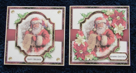 Tartan Christmas Santa Bumper Kit by Carolyn Norris