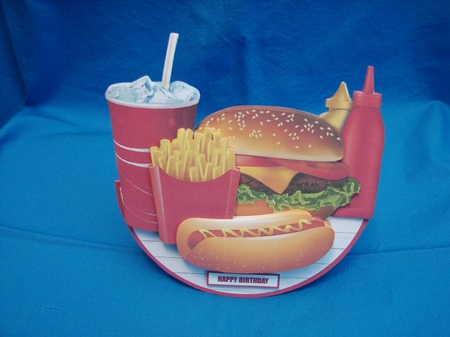 FAST FOOD rocker card by Carolyn Norris
