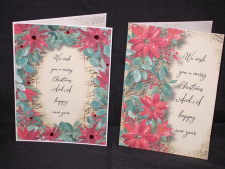 Christmas A5 Quick Topper Floral Bumper Kit by Carolyn Norris
