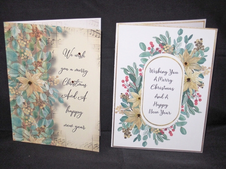Christmas A5 Quick Topper Floral Bumper Kit by Carolyn Norris