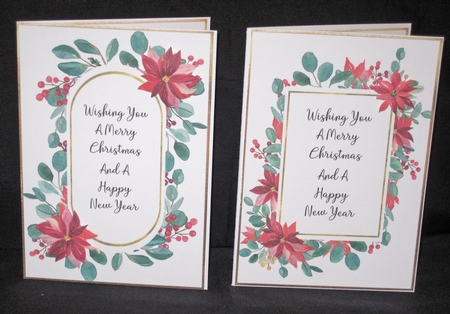 Christmas A5 Quick Topper Floral Bumper Kit by Carolyn Norris