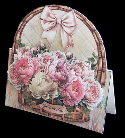 Peony Basket Shaped Mini Page Kit by Carolyn Norris