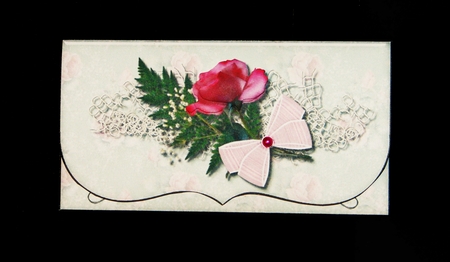 Gift Envelope Card - Delicate Roses by Carolyn Norris