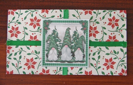 Money Gift Wallet Scallop Edge by Carolyn Norris