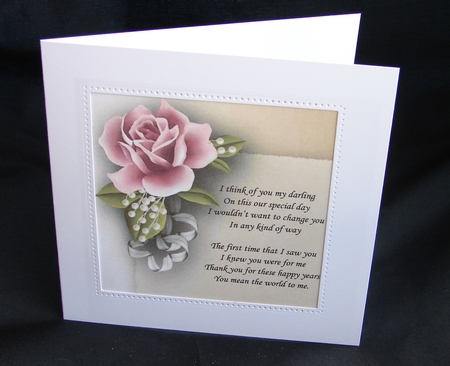6 Blank Floral Card Tiles by Carolyn Norris