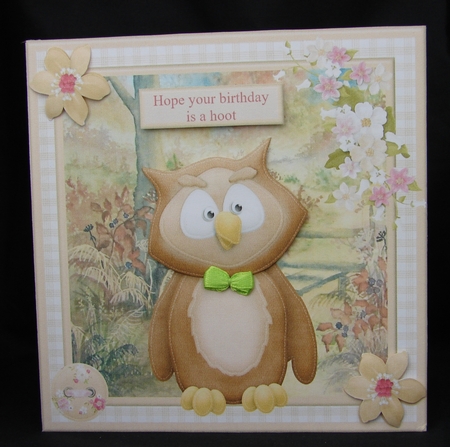 Love owlways card topper & decoupage by Carolyn Norris