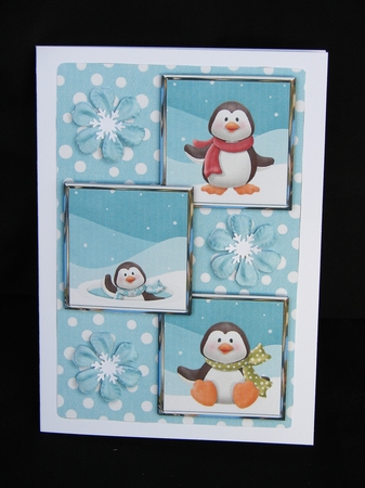 Penguin Three Square Quick Card by Carolyn Norris