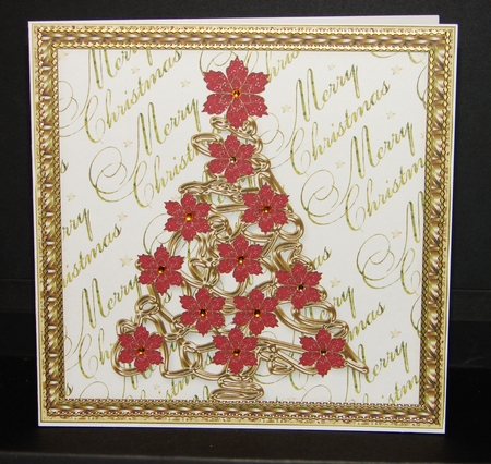 Merry Christmas Artistic Christmas Tree Topper 2 by Carolyn Norris
