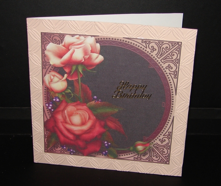 Beautiful Henna Roses 8x8 by Carolyn Norris