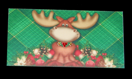 CHRISTMAS MONEY WALLET - MOOSE MEN BOYS by Carolyn Norris