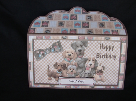 Happy Birthday Money wallet Cute Dogs by Carolyn Norris