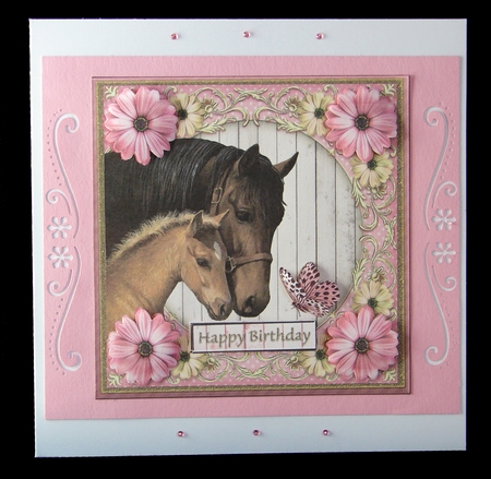 Beautiful Horse and foal design for lots of occasions. by Carolyn Norris