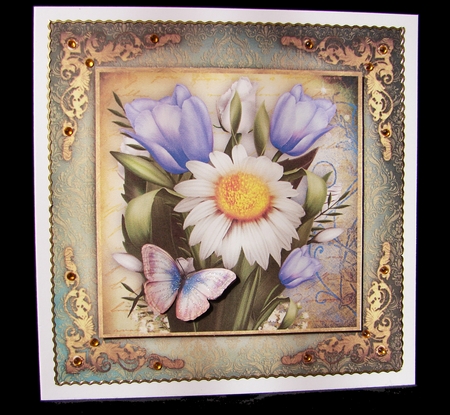 Topper Vintage Spring Bouquet by Carolyn Norris