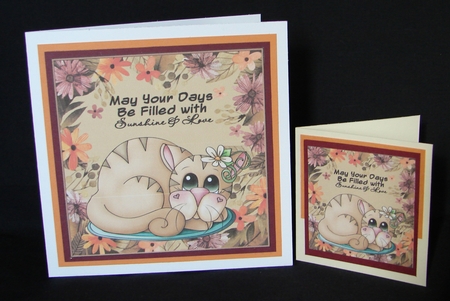 3 may your days cute cat and dog toppers/card fronts by Carolyn Norris