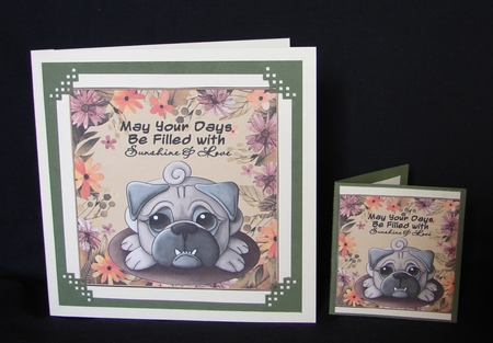 3 may your days cute cat and dog toppers/card fronts by Carolyn Norris