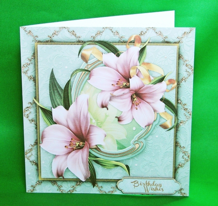 Brautiful Pink lilys  by Carolyn Norris
