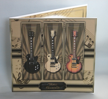 Guitars 8x8 pyramage Mini Kit by Carolyn Norris