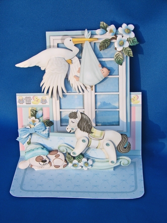 WINDOWS ON THE WORLD - New Baby Boy by Carolyn Norris