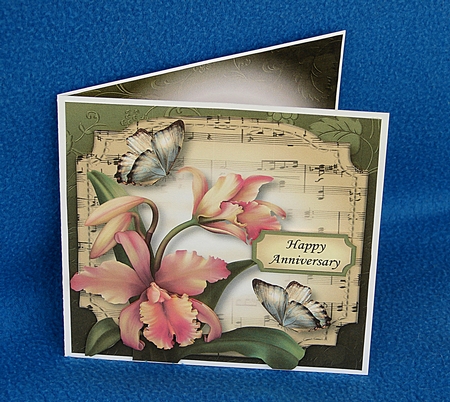 Sheet Music Plaque - Orchids by Carolyn Norris