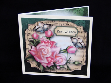Sheet Music Plaque - Edwardian Roses by Carolyn Norris