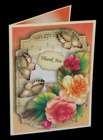 Sheet Music & Butterflies - Beautiful Begonias by Carolyn Norris