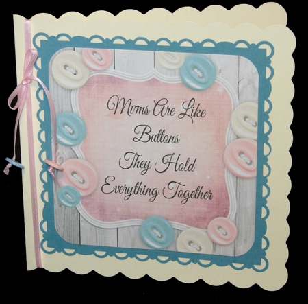 Mums Are Like Buttons 8x8 by Carolyn Norris