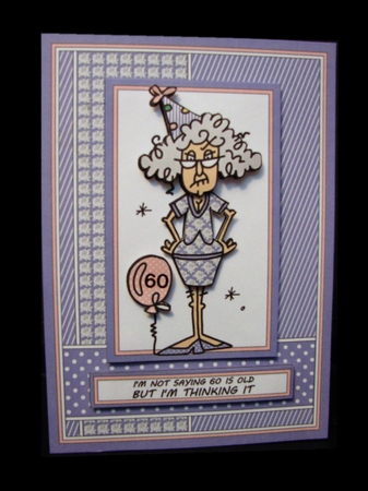 Stella - Im not saying 60 is old - Purple/Pink by Carolyn Norris