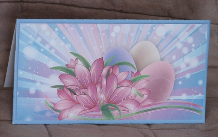 Floral Easter Money/Voucher Wallet/Pocket/Envelope by Carolyn Norris